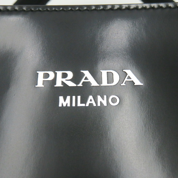 Prada shopping tote bag leather black NERO - Picture 9 of 10